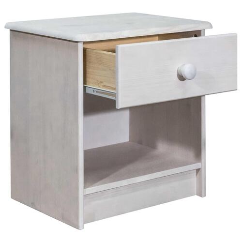 Sengeskab 41x30x42 cm massivt fyrretræ
