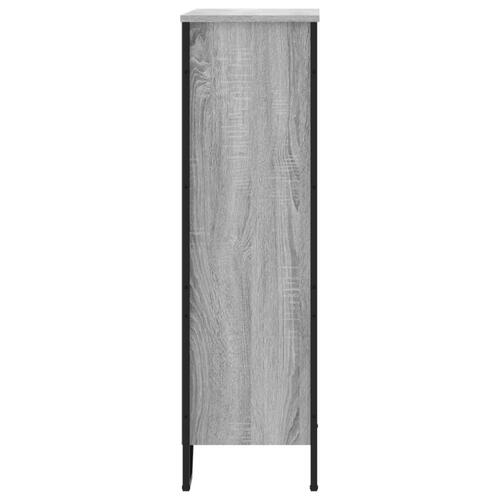 Bogreol 80x31x106 cm konstrueret træ grå sonoma-eg