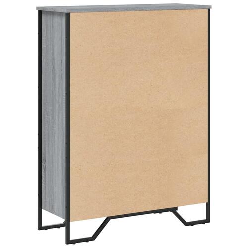 Bogreol 80x31x106 cm konstrueret træ grå sonoma-eg