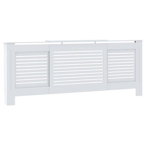 Radiatorskjuler 205 cm MDF hvid