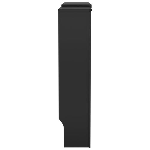 Radiatorskjuler 205 cm MDF sort