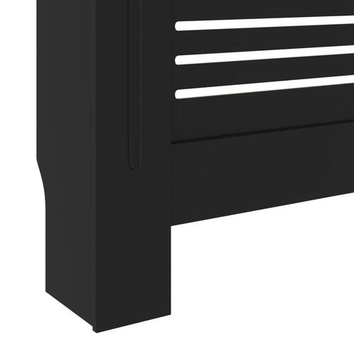 Radiatorskjuler 205 cm MDF sort