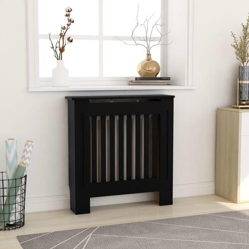 Radiatorskjuler 78 cm MDF sort
