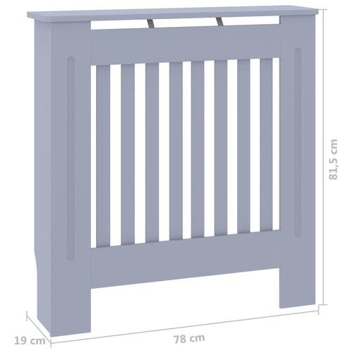Radiatorskjuler 78 cm MDF grå