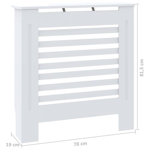Radiatorskjuler 78 cm MDF hvid