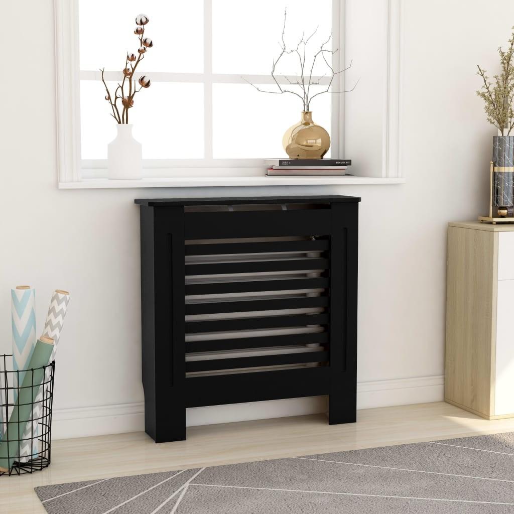 Radiatorskjuler 78 cm MDF sort