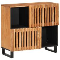 Skab 80x34x75 cm massivt akacietræ