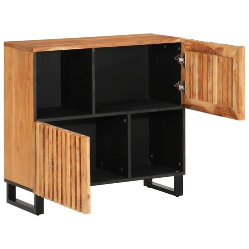 Skab 80x34x75 cm massivt akacietræ