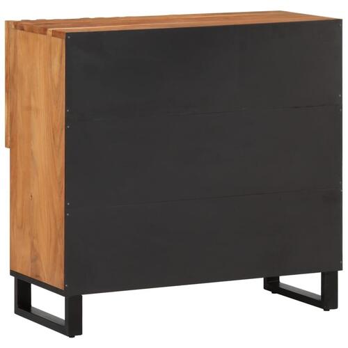 Skab 80x34x75 cm massivt akacietræ