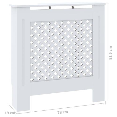 Radiatorskjuler 78 cm MDF hvid