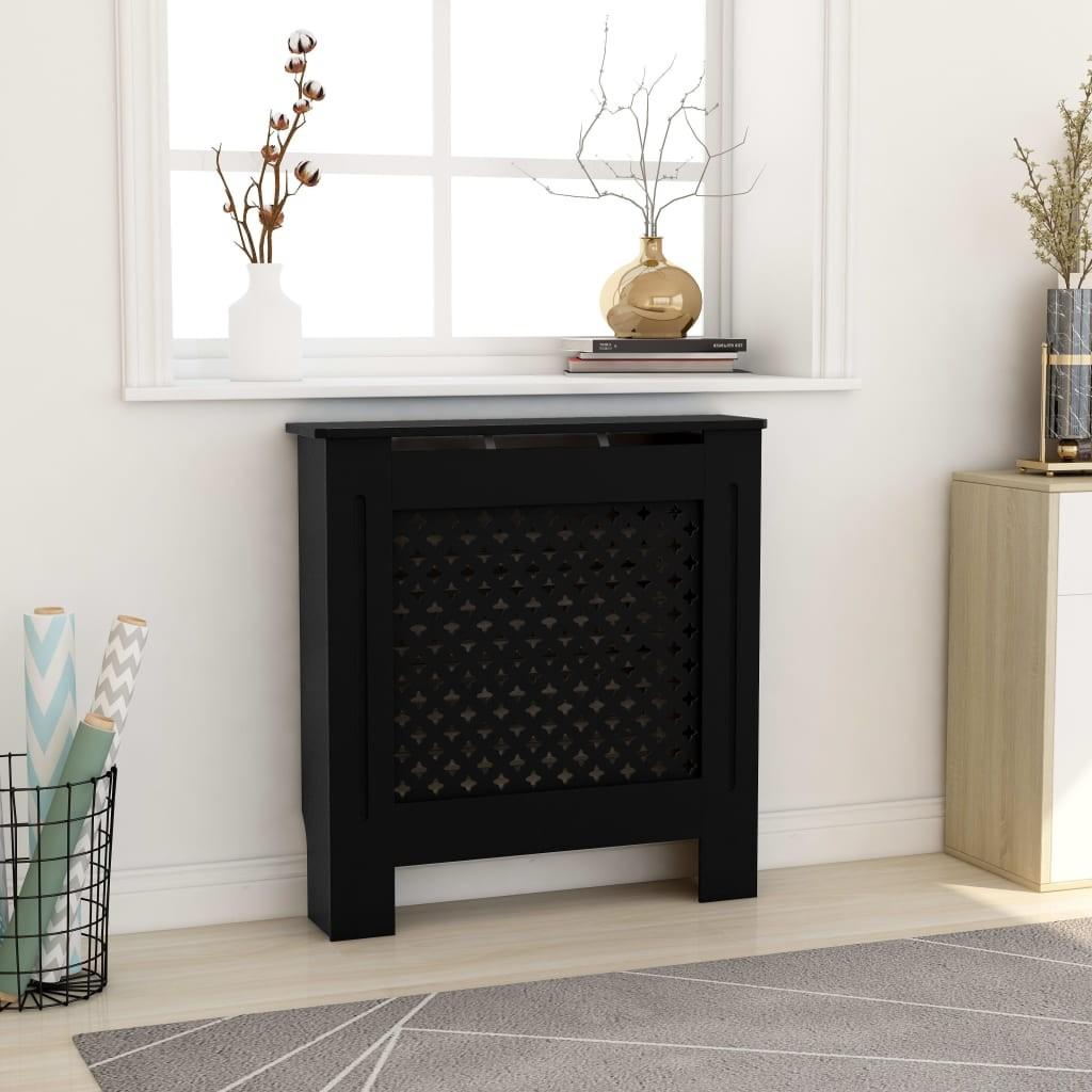 Radiatorskjuler 78 cm MDF sort