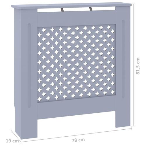 Radiatorskjuler 78 cm MDF grå