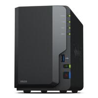 NAS-netværkslagring Synology DS223 Realtek Sort