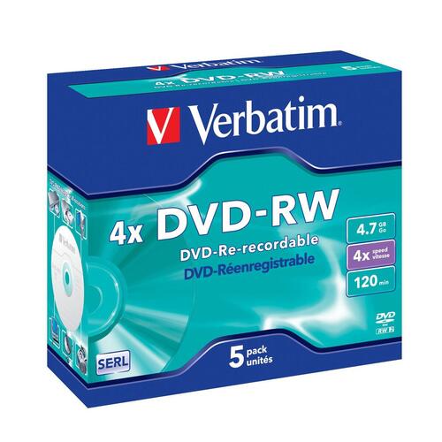 DVD-RW Verbatim VB-DMW44JC 5 enheder