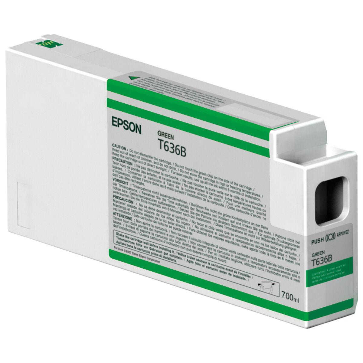 Epson C13T636B00 original blækpatron - Grøn, 700 ml