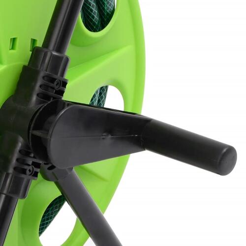Slangevogn med 30 m slange PVC grøn