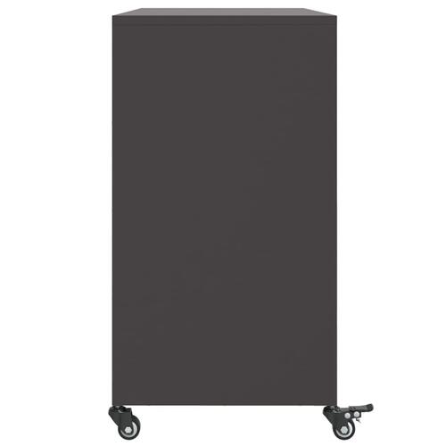 Skænk 100,5x39x72 cm stål sort