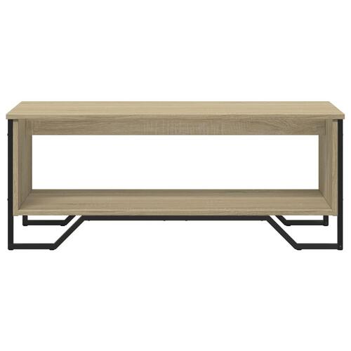 Sofabord 100x51x40 cm konstrueret træ sonoma-eg