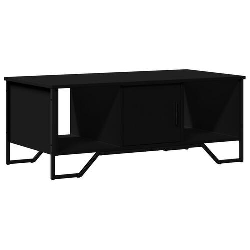 Sofabord 100x51x40 cm konstrueret træ sort