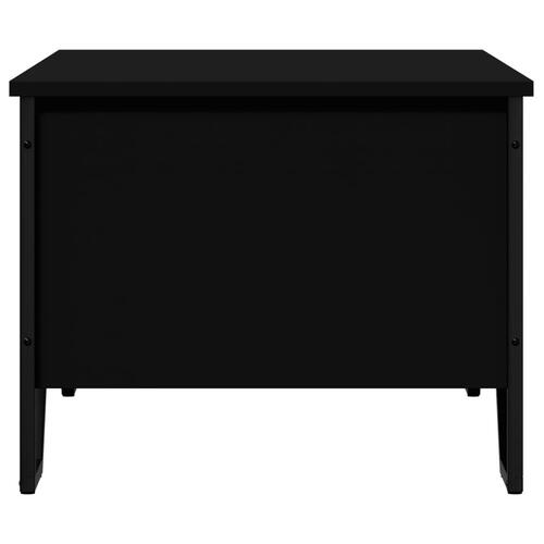 Sofabord 100x51x40 cm konstrueret træ sort