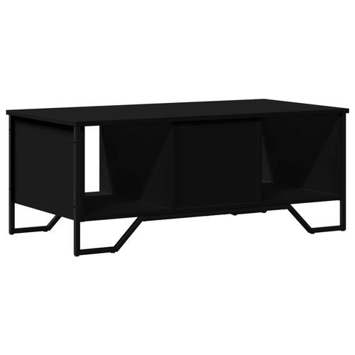 Sofabord 100x51x40 cm konstrueret træ sort
