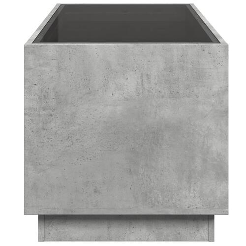 Sofabord med Infinity LED-lys 70x50x50 cm betongrå
