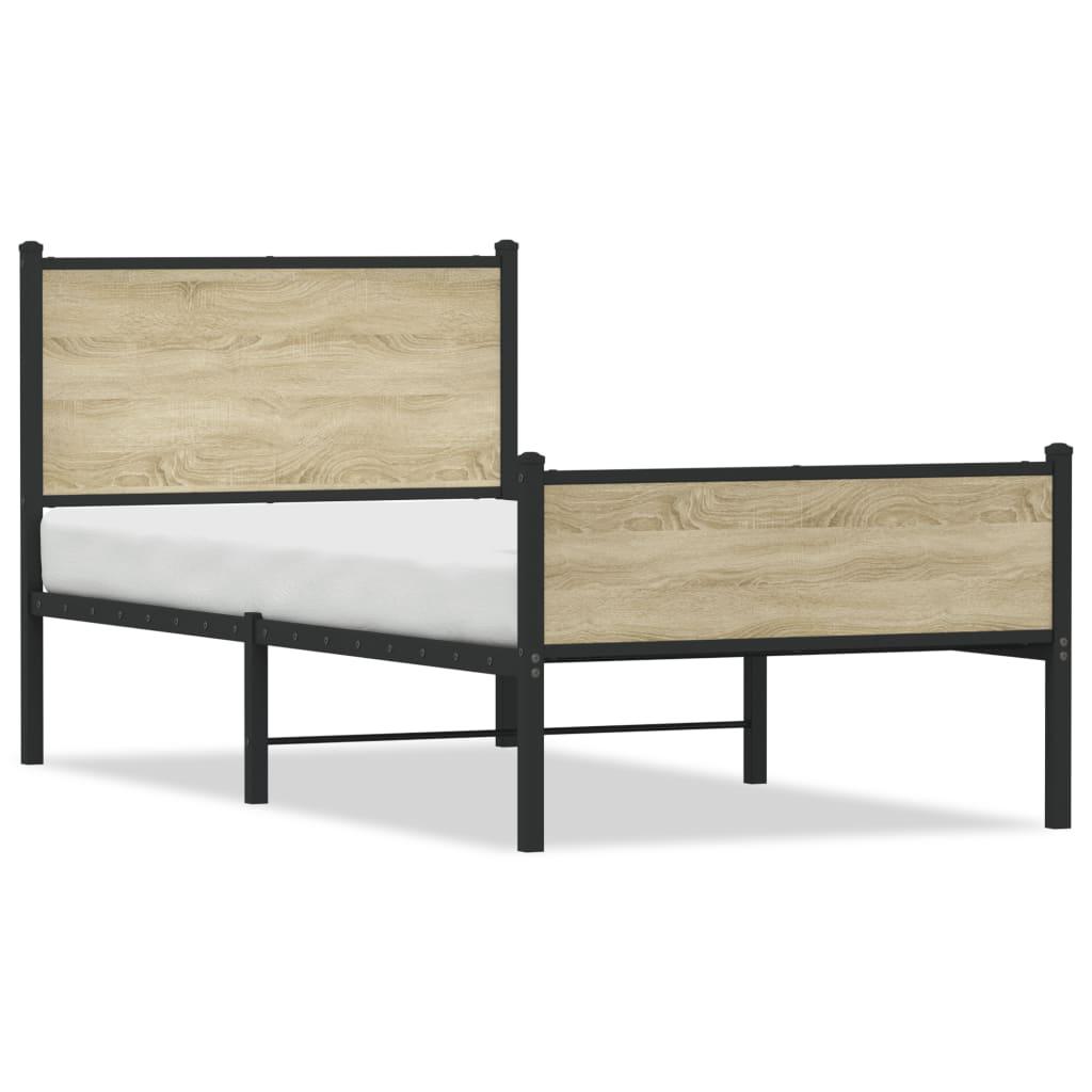 Sengeramme i metal 107x203 cm - sonoma-eg