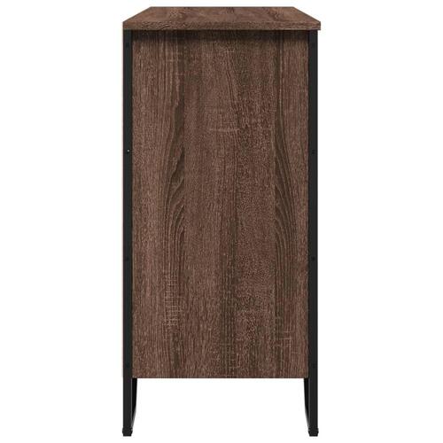 Skænk 101x35,5x74,5 cm konstrueret træ brun egetræsfarve