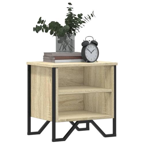 Sengebord 40x30x40 cm konstrueret træ sonoma-eg