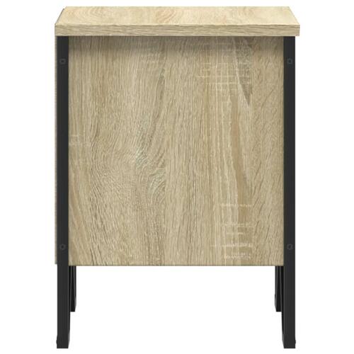 Sengebord 40x30x40 cm konstrueret træ sonoma-eg