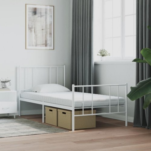 Skummadras 100×220 cm - 7 zoner, 20 ILD, hvid