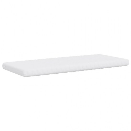 Skummadras 100×220 cm - 7 zoner, 20 ILD, hvid