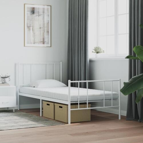 Skummadras 80x220 cm 7 zoner hårdhed 20 ILD hvid
