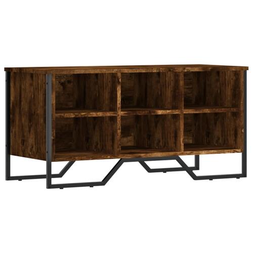 Skoreol 90x38x45,5 cm konstrueret træ røget egetræsfarve