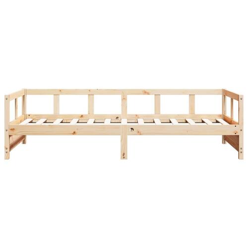 Daybed 80x200 cm massivt fyrretræ naturfarvet