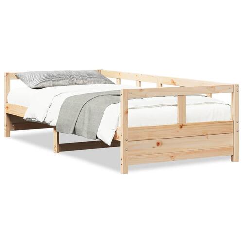 Daybed med skuffer 90x190 cm massivt fyrretræ naturfarvet