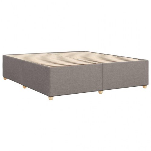 Sengeramme uden madras i stof 180 x 200 cm - gråbrun
