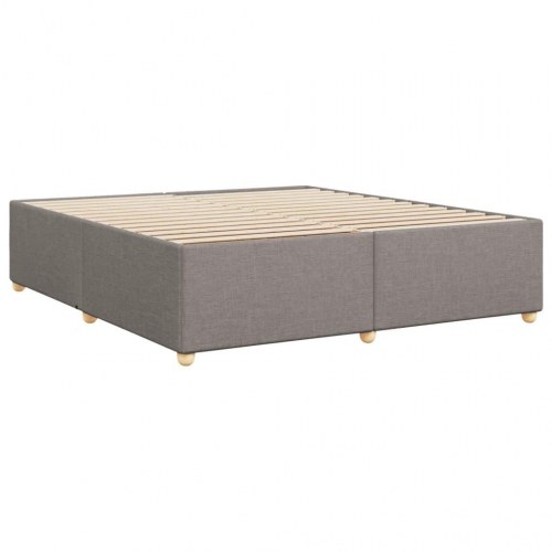 Sengeramme uden madras i stof 180 x 200 cm - gråbrun