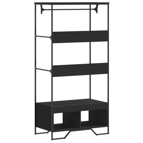 Klædeskab 90x50x180 cm konstrueret træ