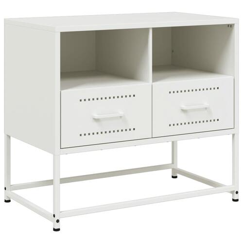Tv-bord 68x39x60,5 cm stål hvid