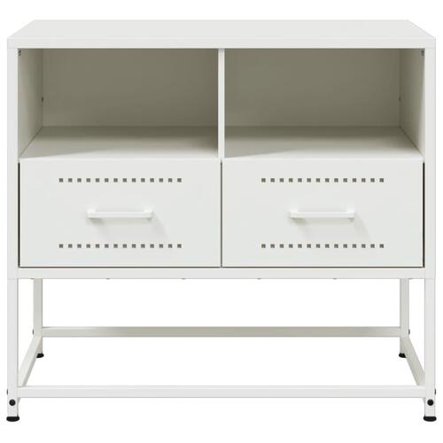 Tv-bord 68x39x60,5 cm stål hvid