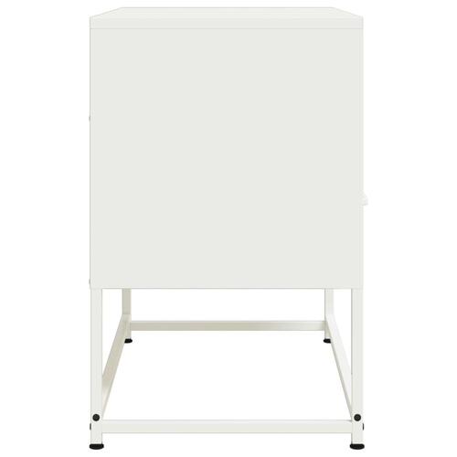 Tv-bord 68x39x60,5 cm stål hvid