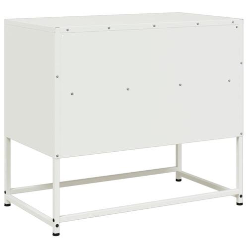 Tv-bord 68x39x60,5 cm stål hvid