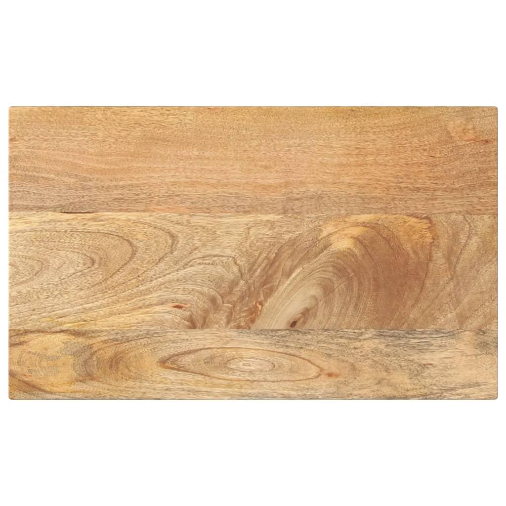 Bordplade i massivt mangotræ 40 x 20 x 2,5 cm rektangulær
