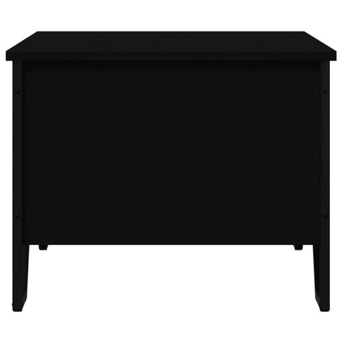Sofabord 100x51x40 cm konstrueret træ sort