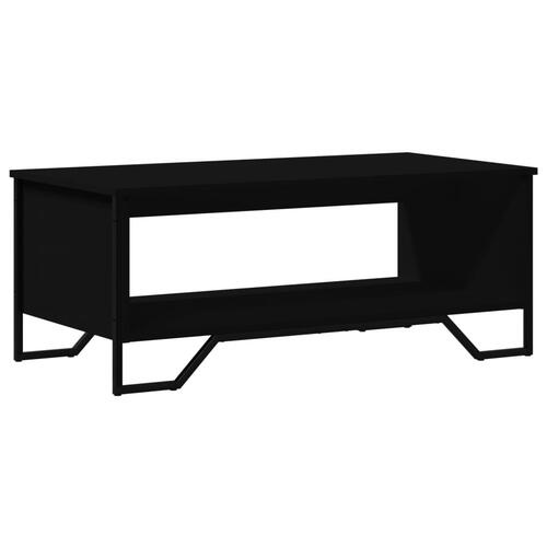 Sofabord 100x51x40 cm konstrueret træ sort