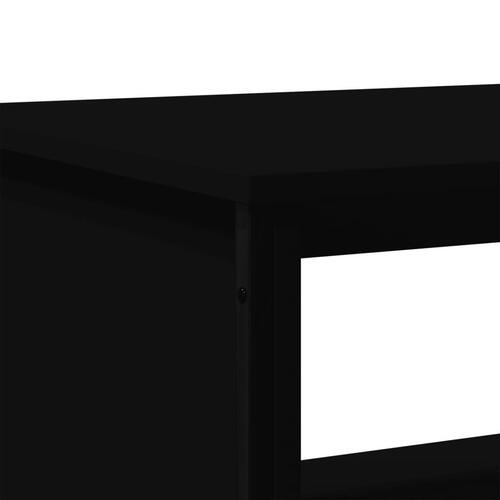 Sofabord 100x51x40 cm konstrueret træ sort