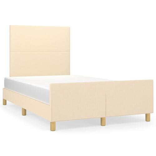 Sengeramme uden madras Creme 120x200 cm Stof