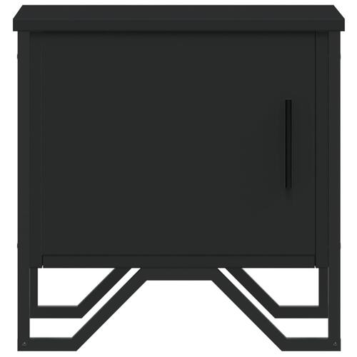 Sengebord 40x30x40 cm konstrueret træ sort