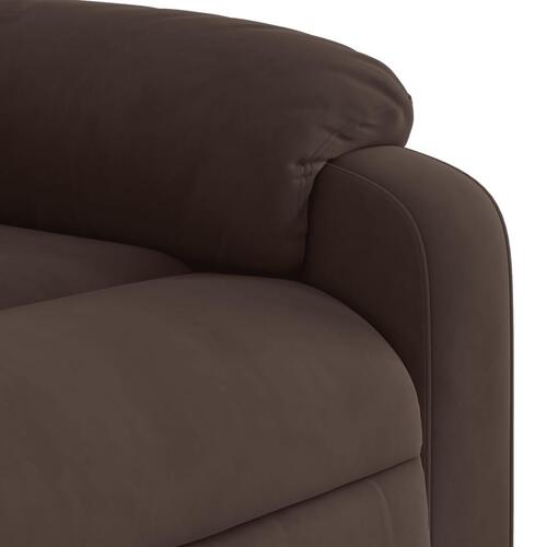 Løftestol mikrofiberstof brun
